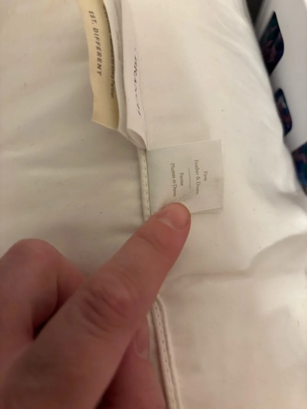 NWOT Boll and Branch Down pillow FIRM King